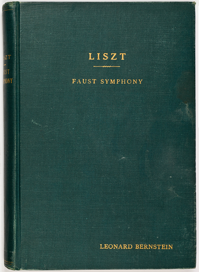Leonard Bernstein's score for Liszt's Faust Symphony