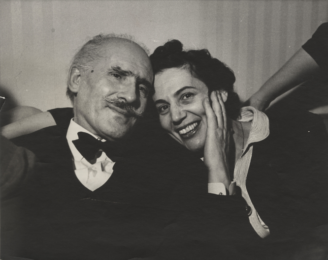 Photograph of Arturo Toscanini & Steffy Goldner