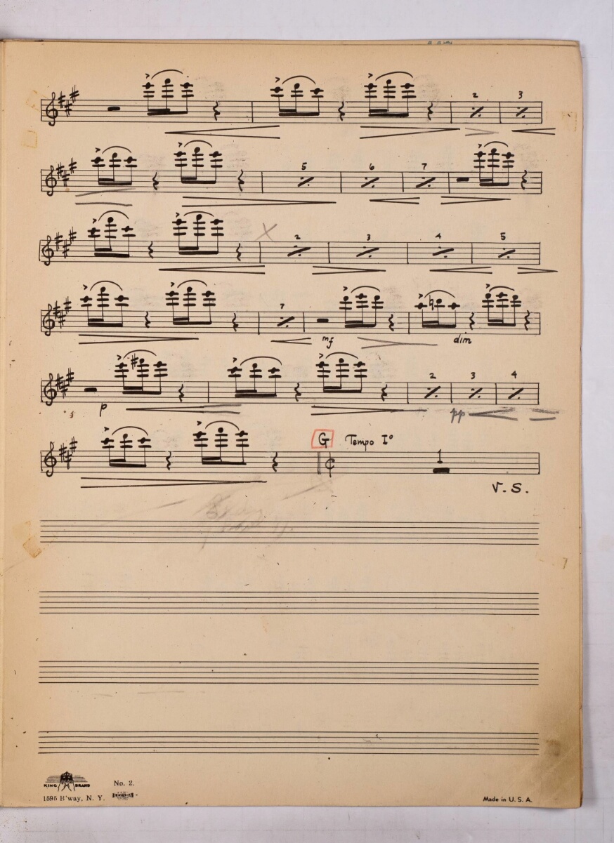 Clair De Lune Handwritten Sheet Music 