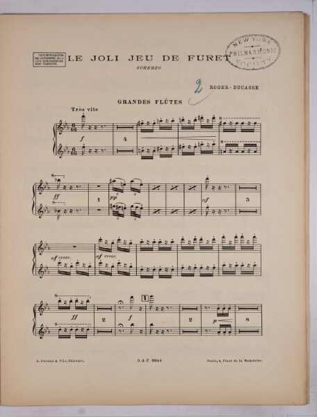 Clair De Lune Handwritten Sheet Music 