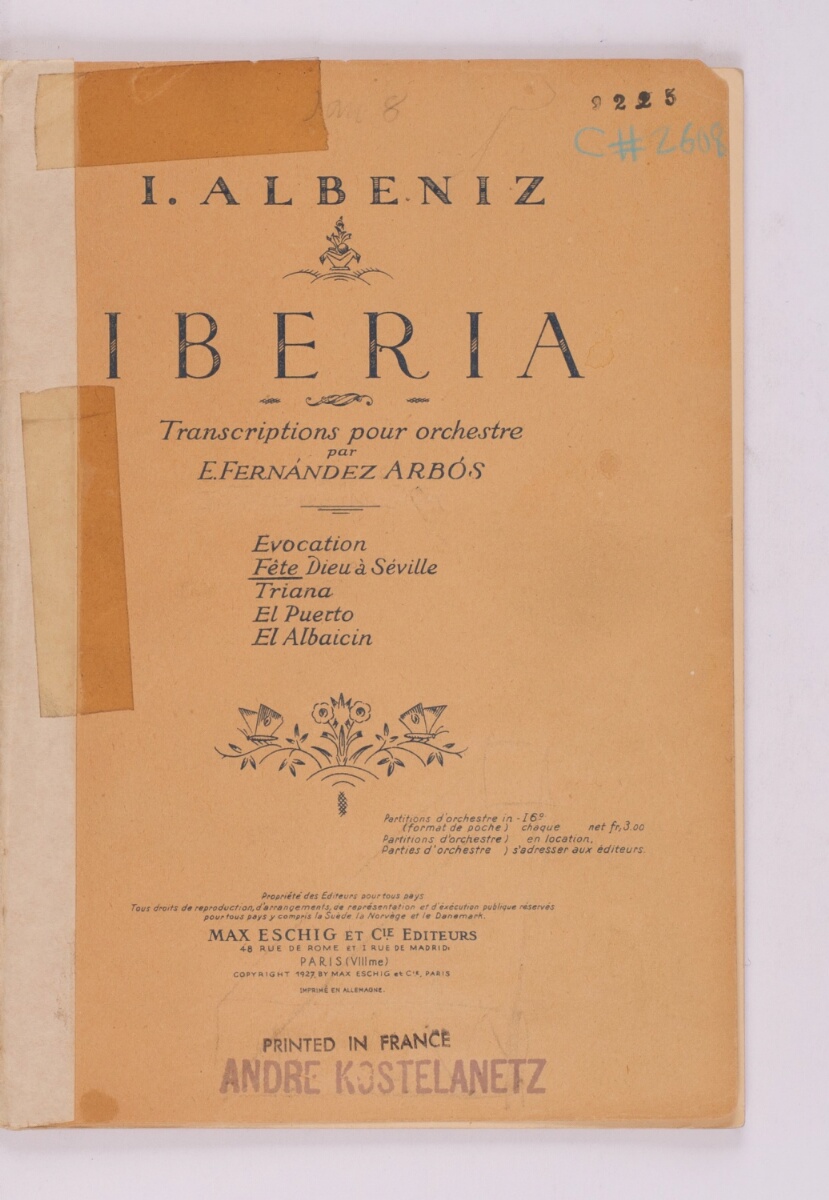 Albeniz Albeniz Isaac Iberia Excerpts Fo